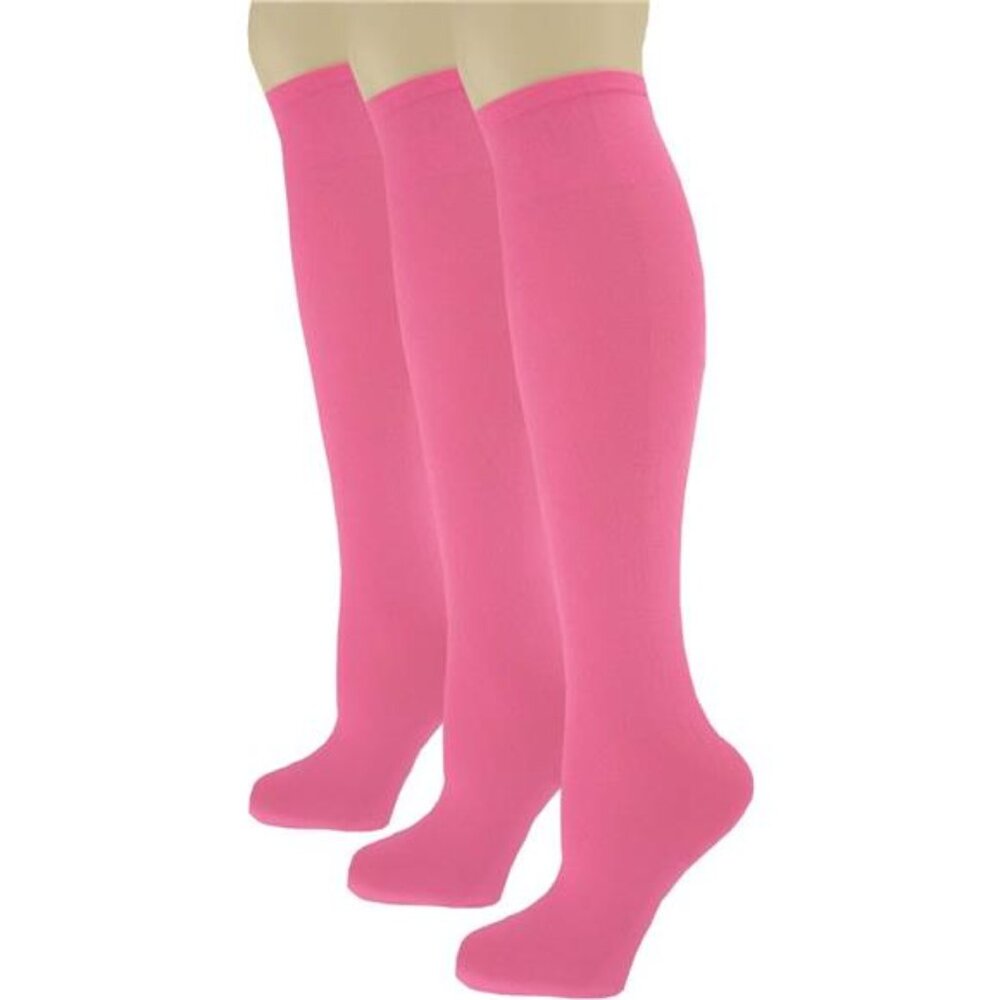 Women's Solid Knee High Trouser Socks, Silky Soft Thin Material, Tall
